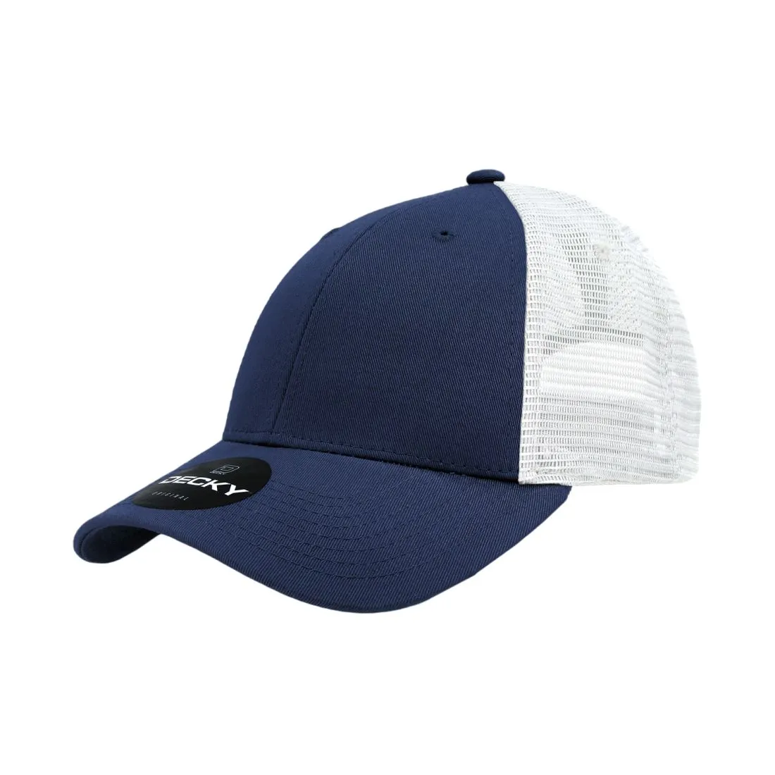 Decky 214 Low Profile Mesh Trucker Golf Hats 6 Panel Curved Bill Baseball Caps