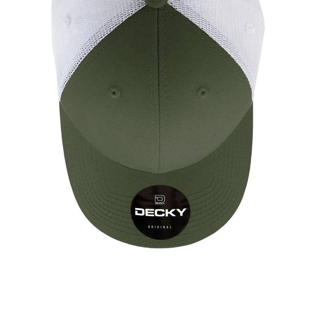 Decky 214 Low Profile Mesh Trucker Golf Hats 6 Panel Curved Bill Baseball Caps