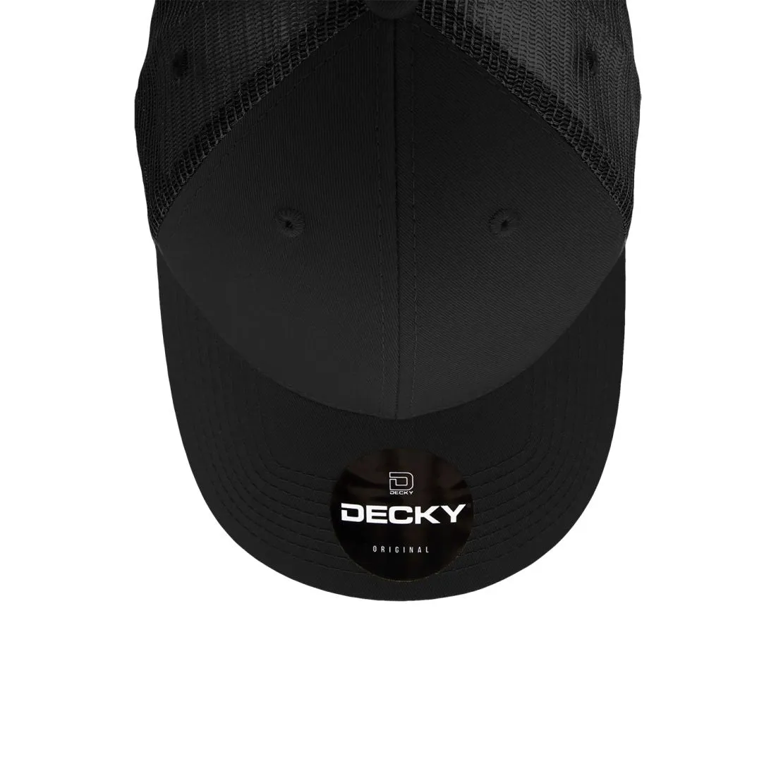 Decky 214 Low Profile Mesh Trucker Golf Hats 6 Panel Curved Bill Baseball Caps