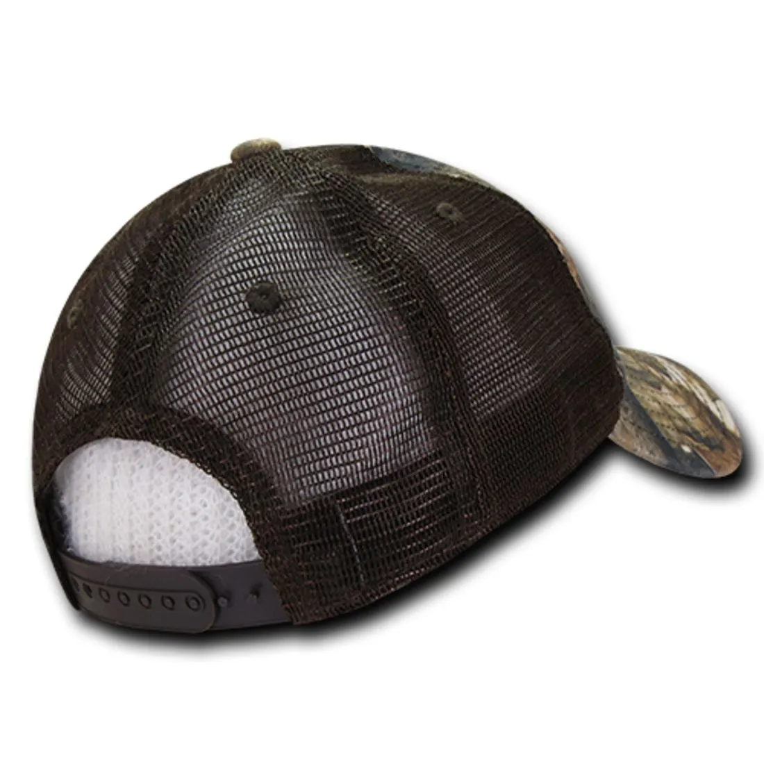 Decky 227 Relaxed Camouflage Hybricam Trucker Hats Low Profile 6 Panel Baseball Caps