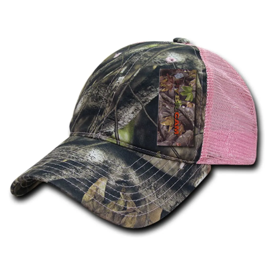 Decky 227 Relaxed Camouflage Hybricam Trucker Hats Low Profile 6 Panel Baseball Caps