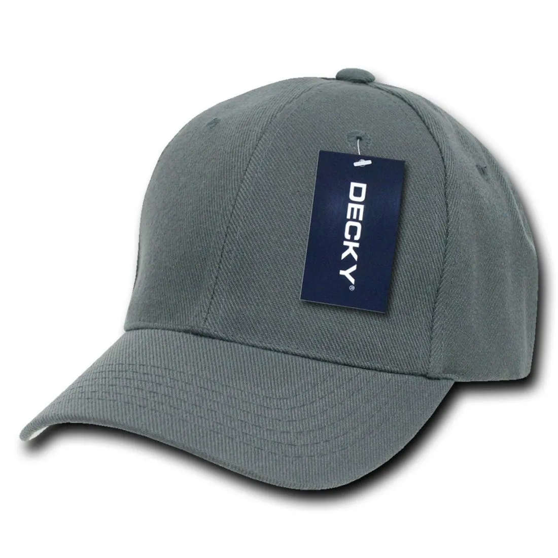 Decky 7001 Pro Style Kids Youth Baseball Hats 6 Panel Curved Bill Caps Structured