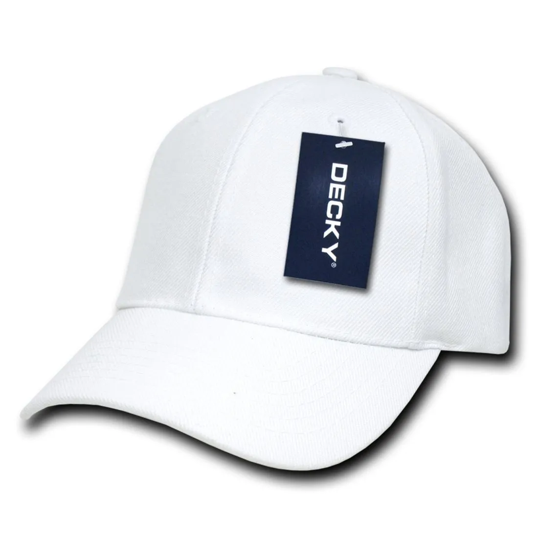 Decky 7001 Pro Style Kids Youth Baseball Hats 6 Panel Curved Bill Caps Structured