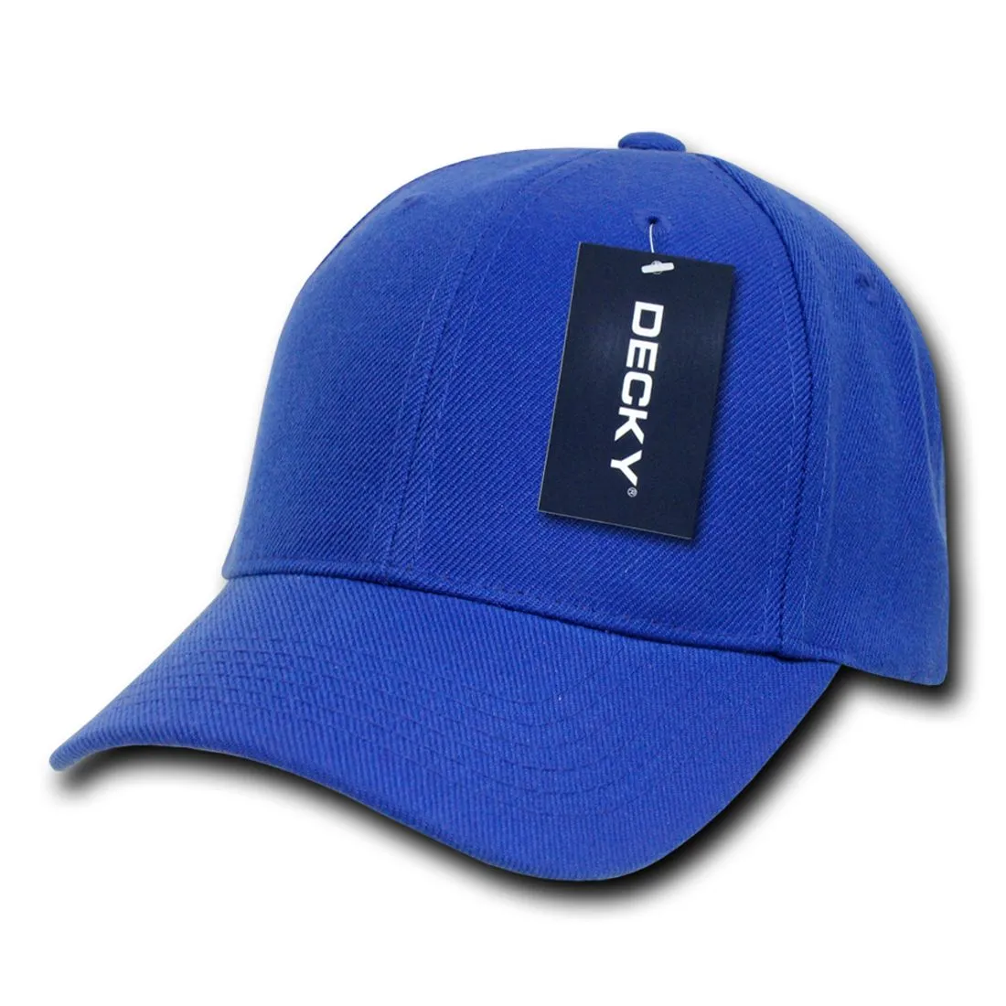 Decky 7001 Pro Style Kids Youth Baseball Hats 6 Panel Curved Bill Caps Structured