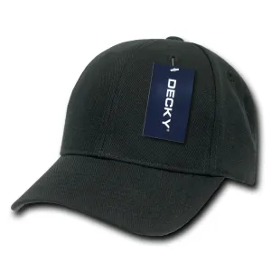 Decky 7001 Pro Style Kids Youth Baseball Hats 6 Panel Curved Bill Caps Structured