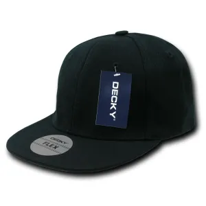 Decky 872 Flex Baseball Snapback Hats High Crown 6 Panel Flat Bill Caps Structured