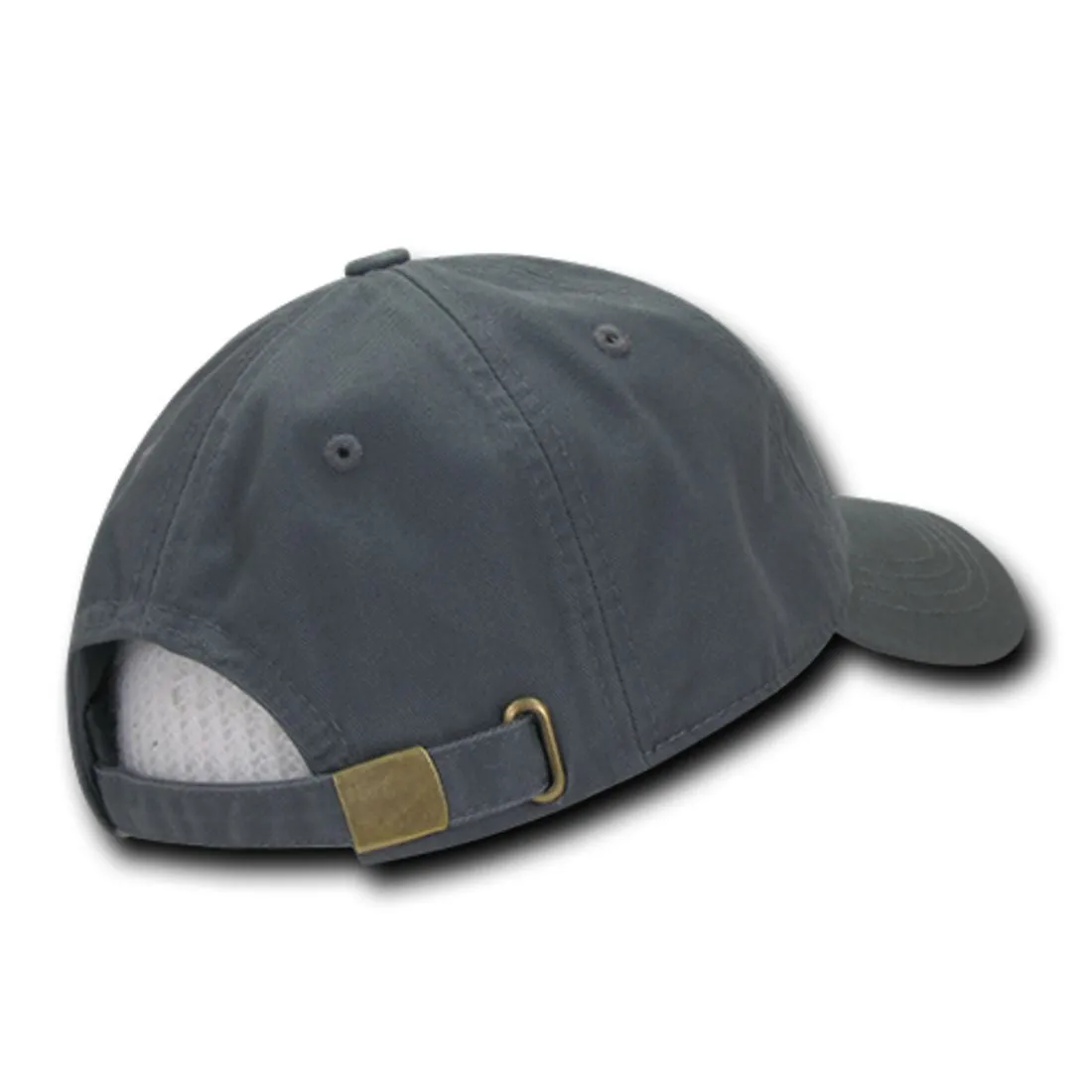 Decky 958 Two Ply Polo Hats Washed Heavy Cotton Low Profile 6 Panel Dad Caps