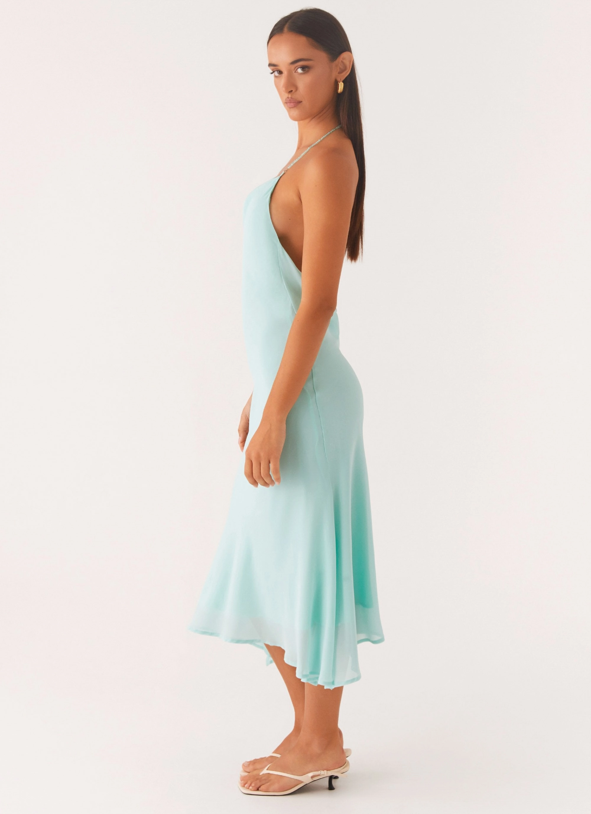Deep Dive Midi Dress - Pale Blue Lounge Base