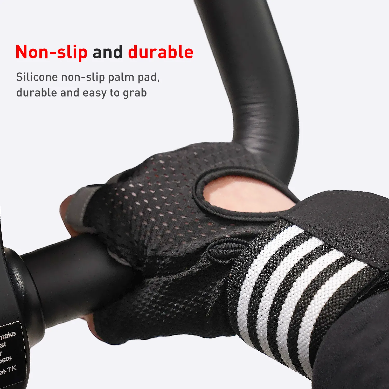 DeerRun® Workout Gloves with Wrist Wrap Support, for Cycling, Rowing, Weight Lifting, Home Gym