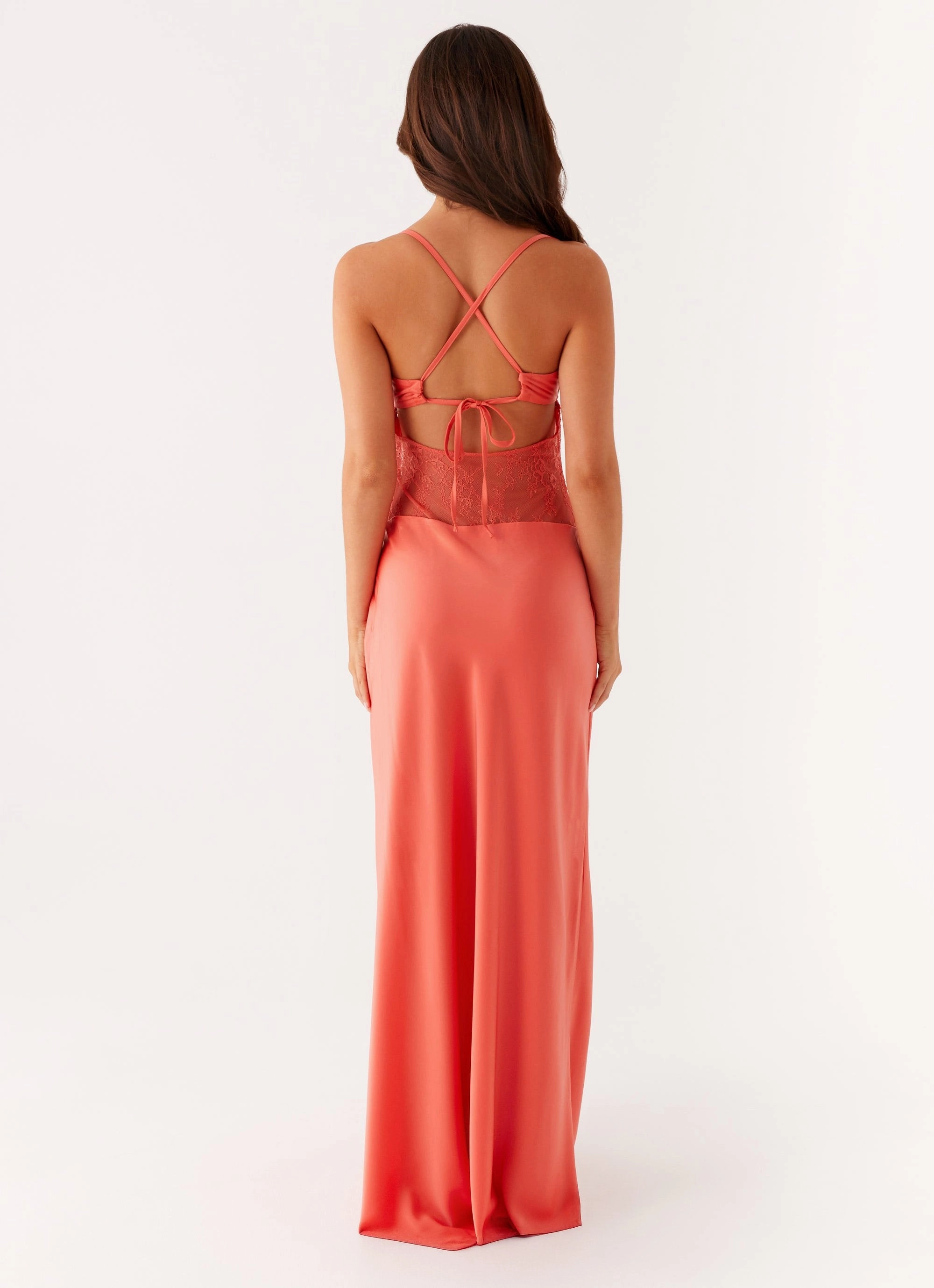 Shae Maxi Dress - Tangerine Shine Soft