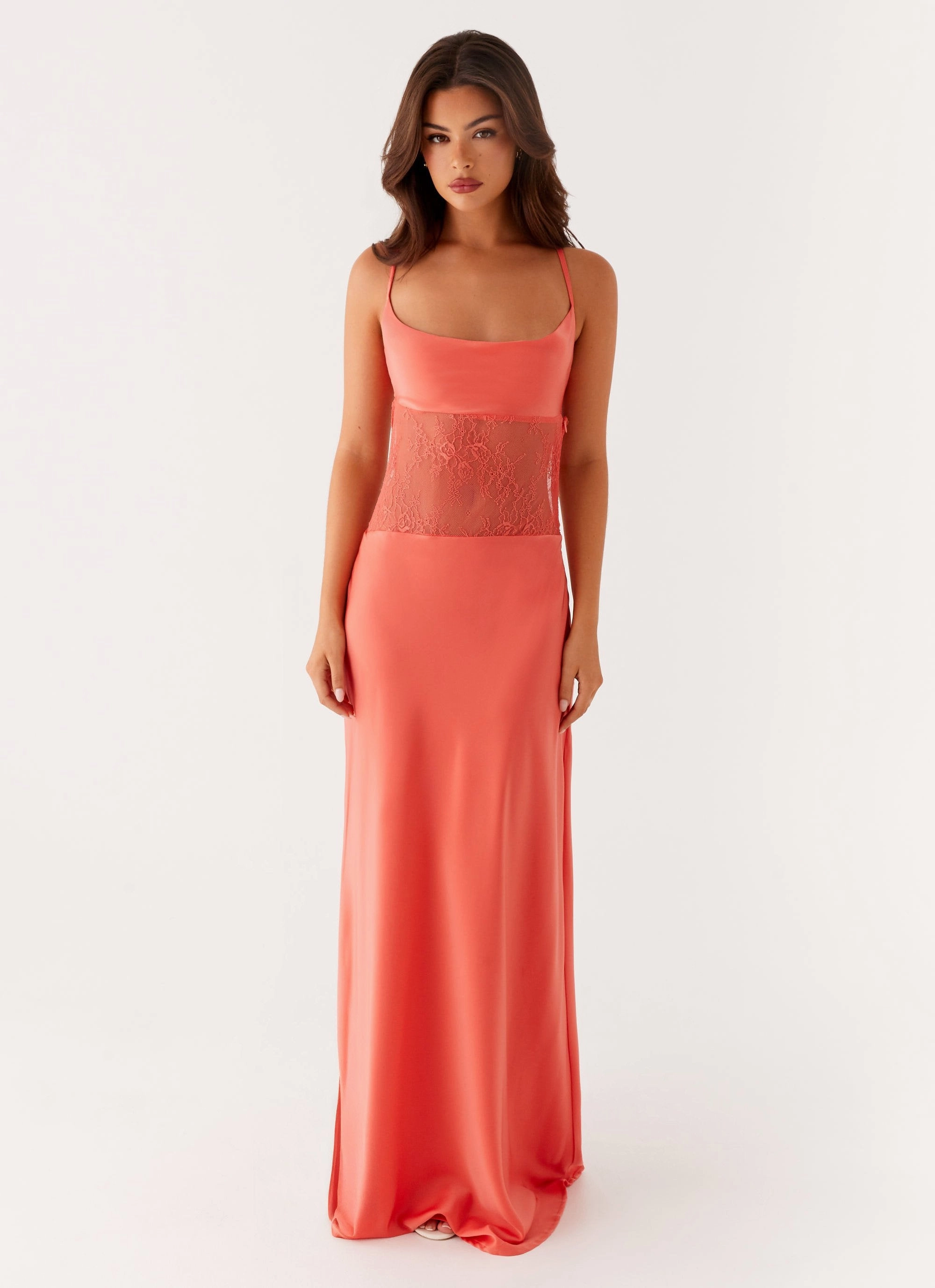 Clean Stitch Shae Maxi Dress - Tangerine
