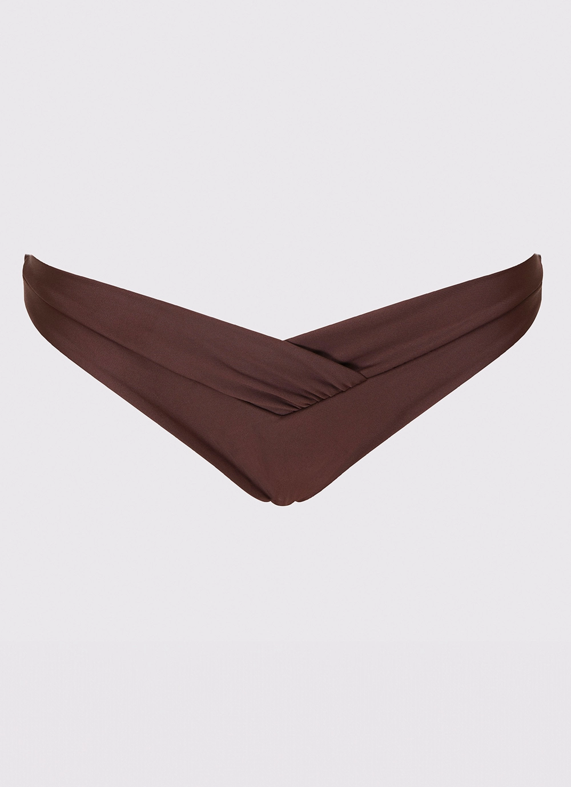 Online Shopping Tight Fit Delta Bikini Bottoms - Brown