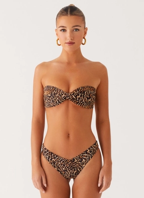 Breathable Delta Bikini Bottoms - Cheetah