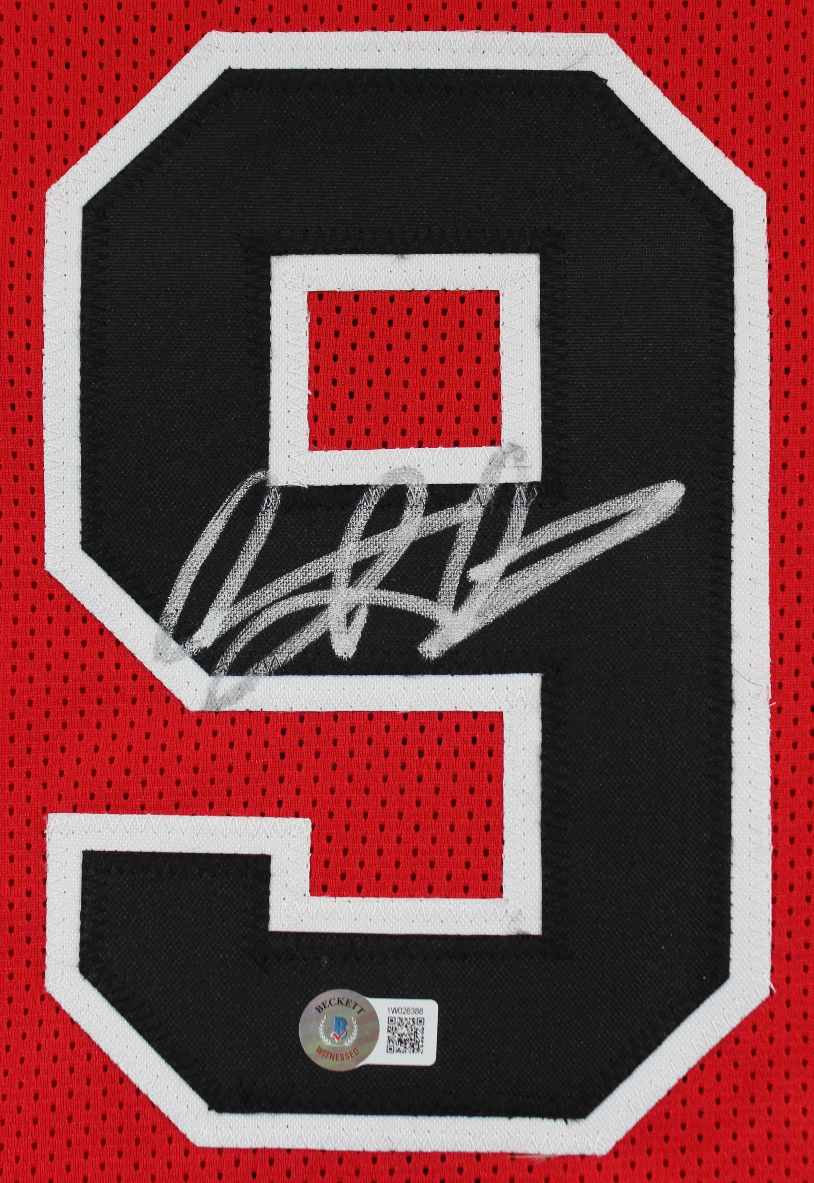 Dennis Rodman Authentic Signed Red Pro Style Jersey Autographed BAS Witnessed
