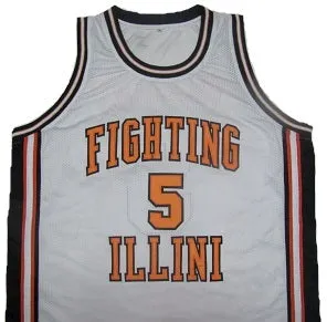 Deron Williams Fighting Illini College Basketball Throwback Jersey