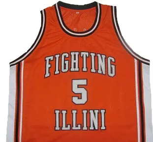 Deron Williams Fighting Illini College Basketball Throwback Jersey