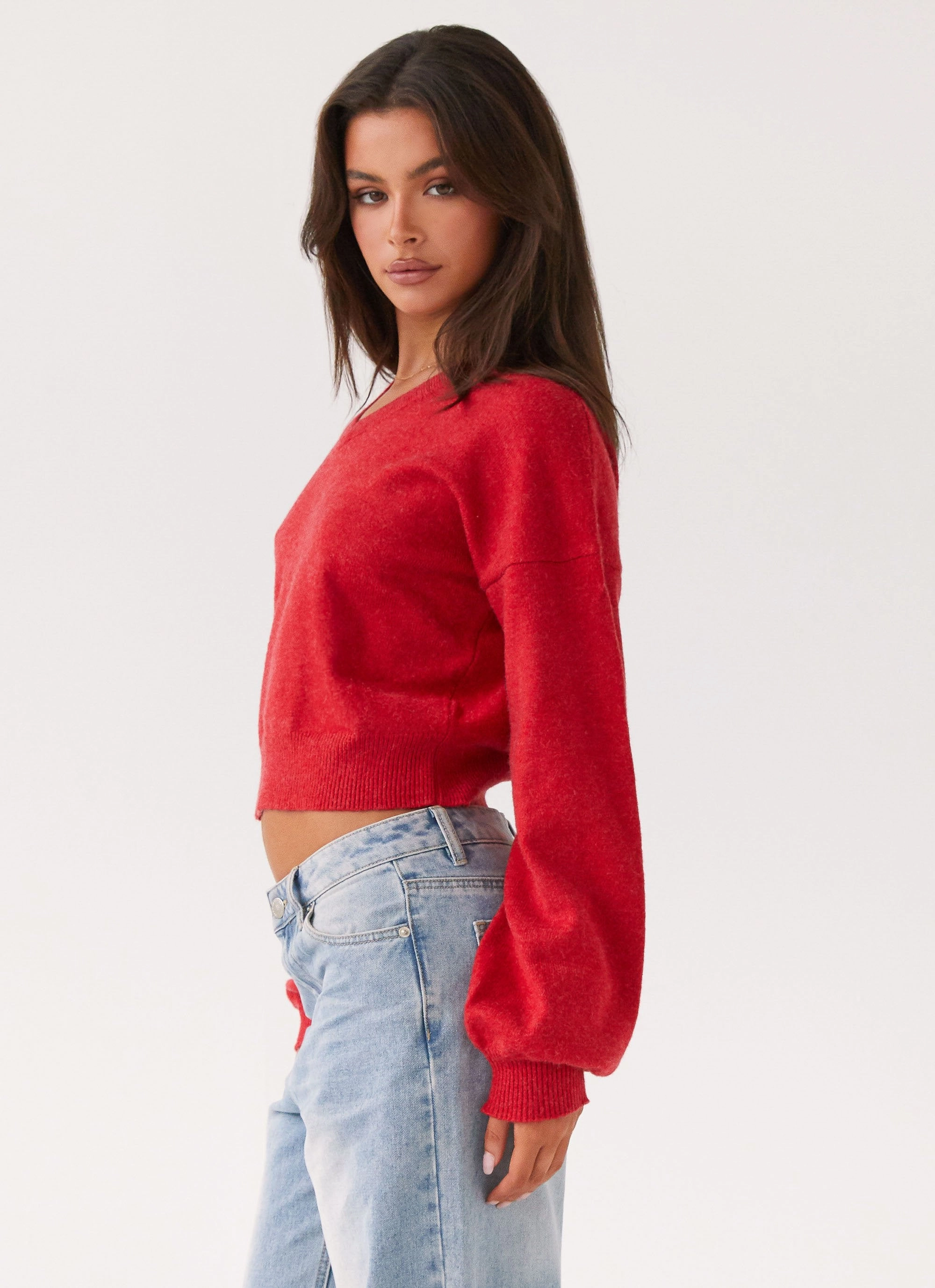 Deserve Me Knit Top - Cherry TearResistant Blends Formal top