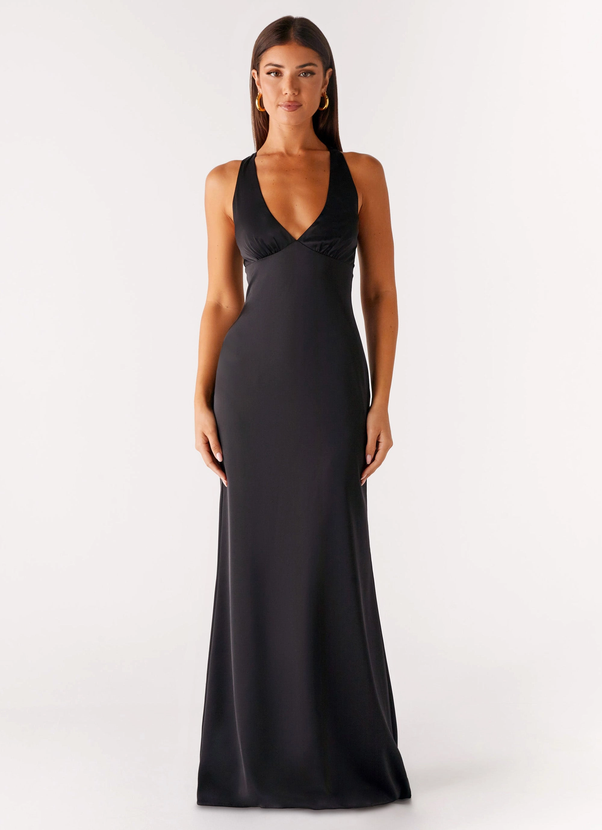Subtle Comfort Desi Halterneck Maxi Dress - Black