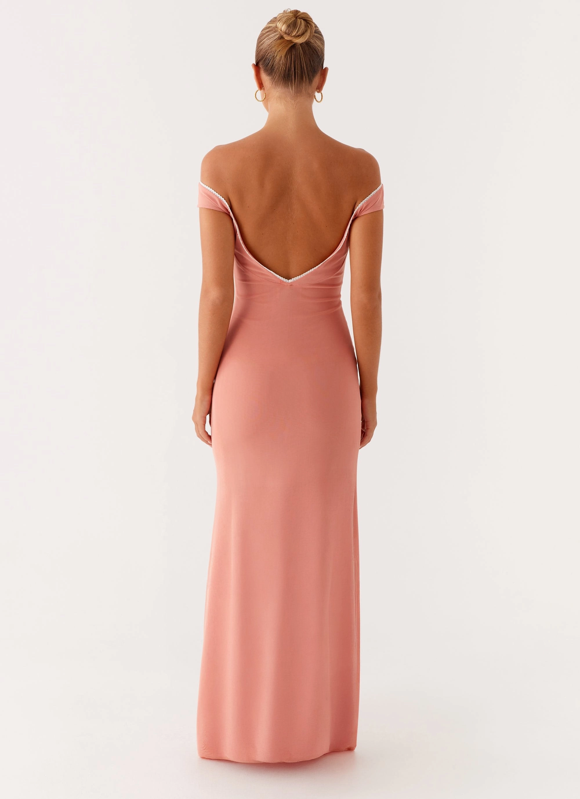 Baby-Shower Midi-Length Katiya Maxi Dress - Peach
