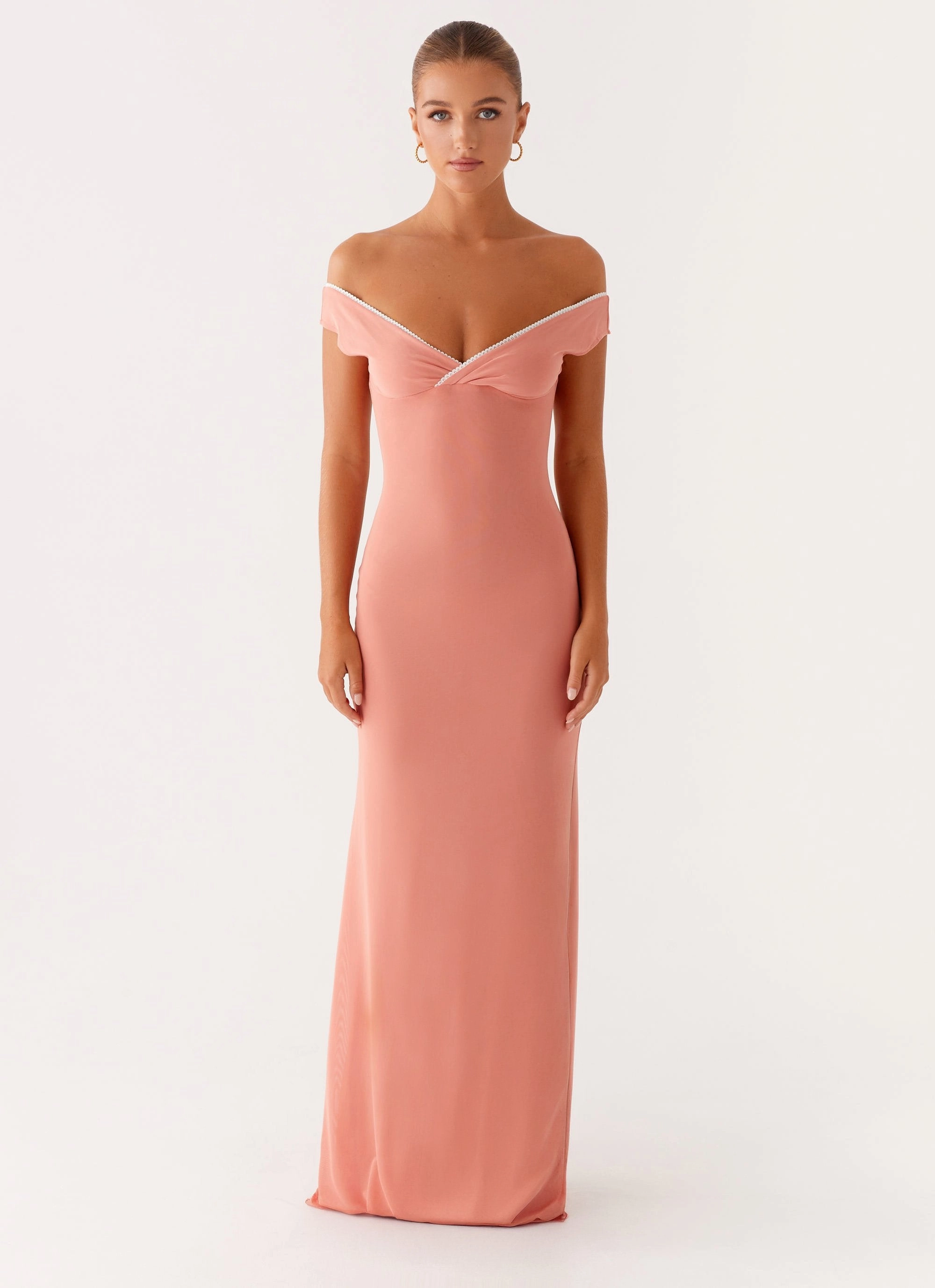 Wrinkle-Resistant Katiya Maxi Dress - Peach