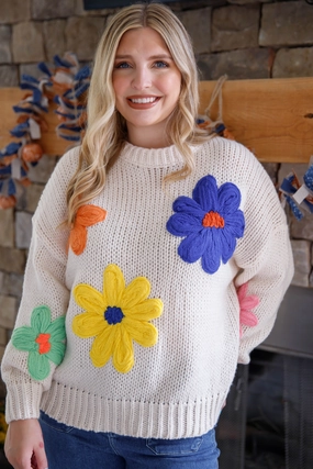 FlexibleCollarStructure RESTOCK: A Beautiful Bloom Sweater