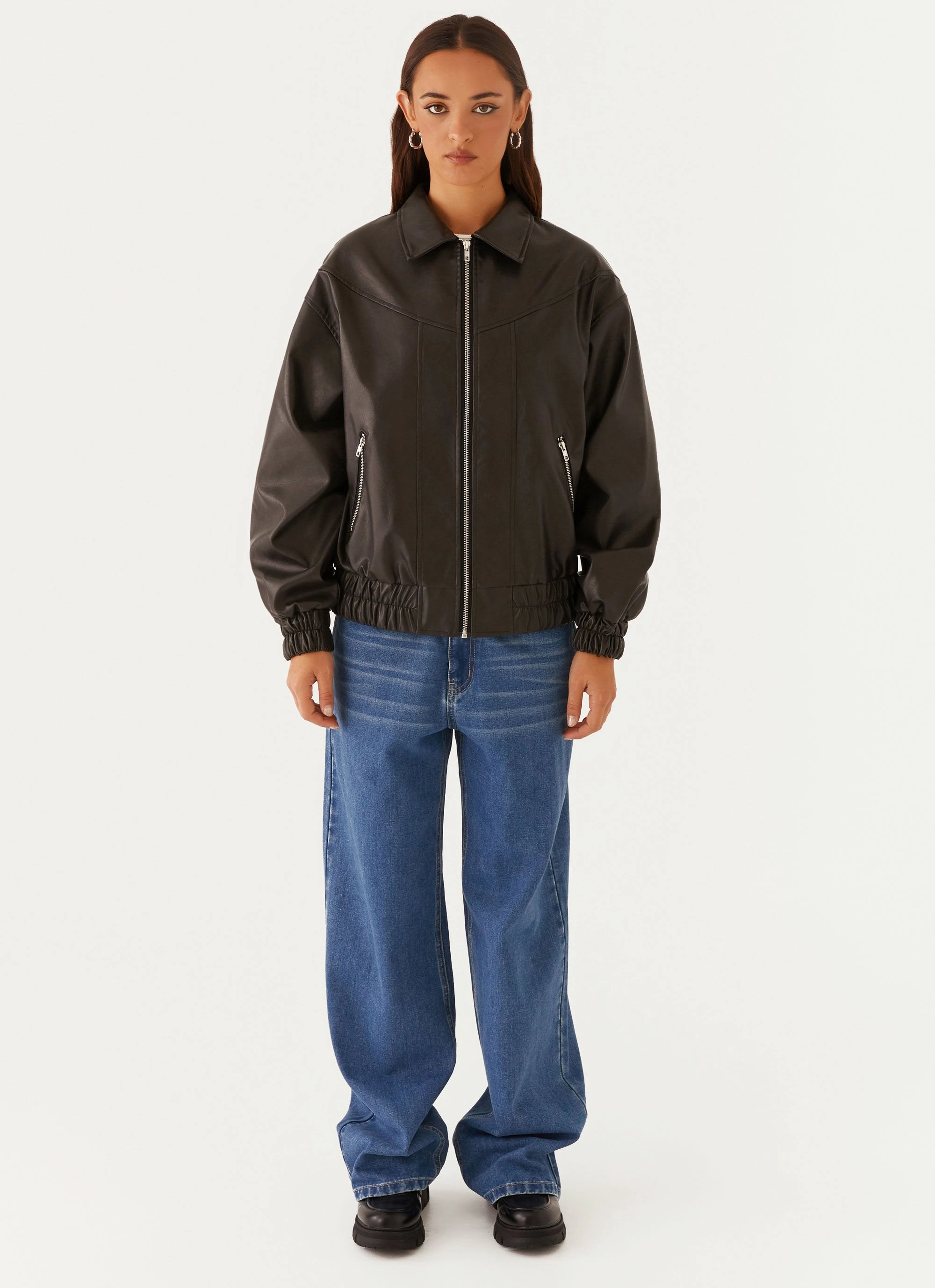 Holland Bomber Jacket - Black Smart Casual Piece Eco Friendly Fabric