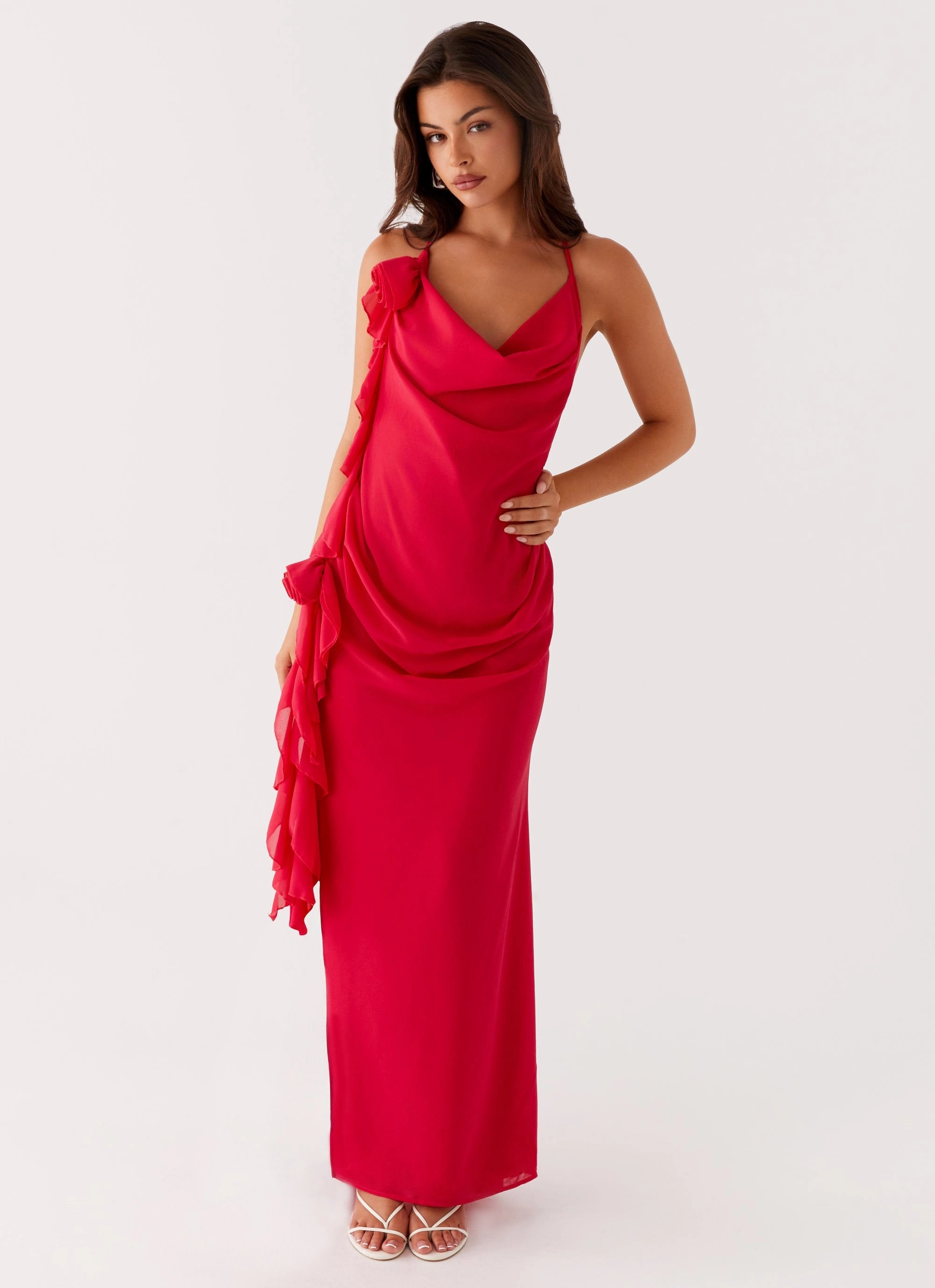 Outfit Core Diedre Rose Strappy Maxi Dress - Raspberry