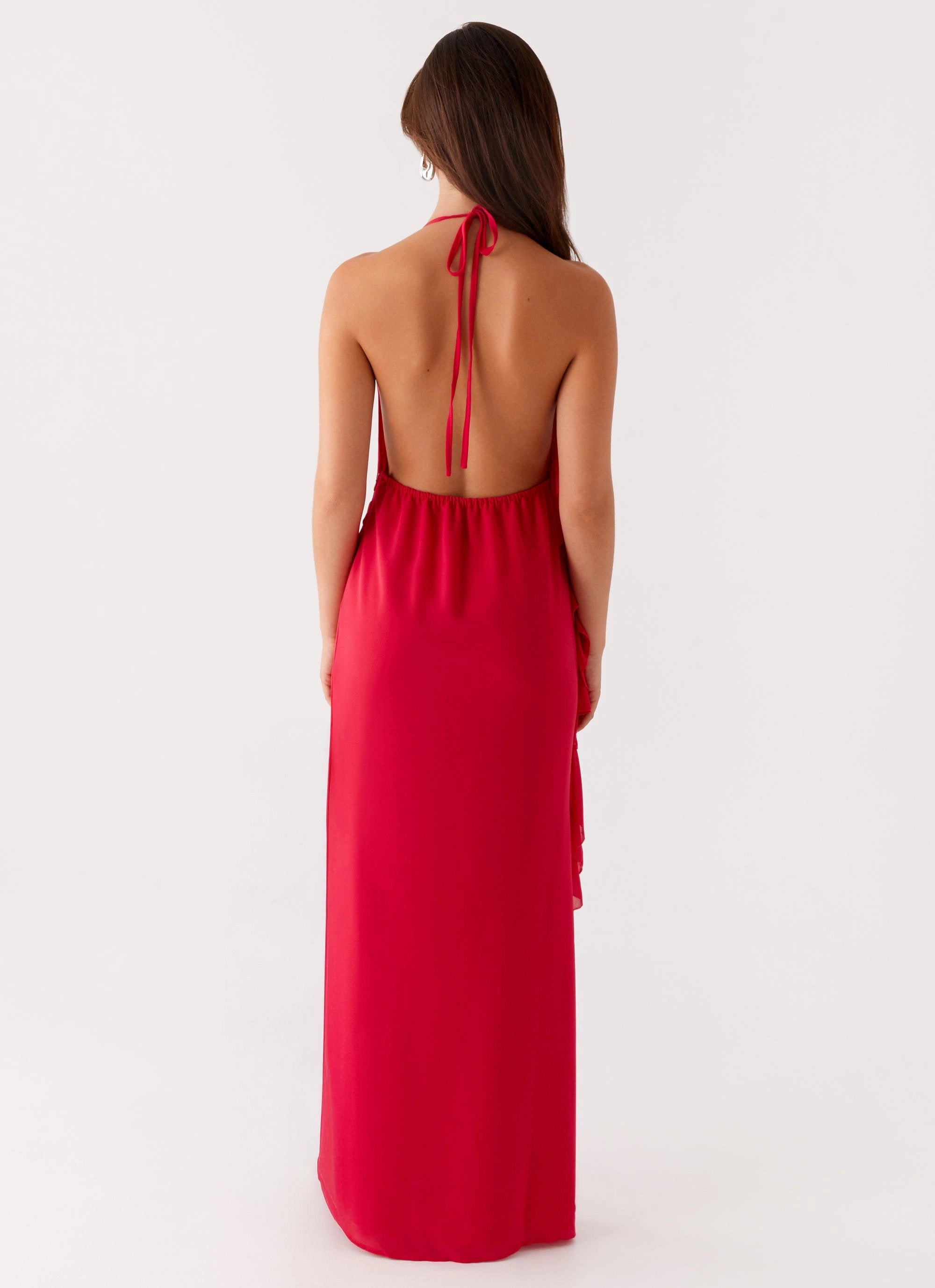 garden party Simple Form Diedre Rose Strappy Maxi Dress - Raspberry