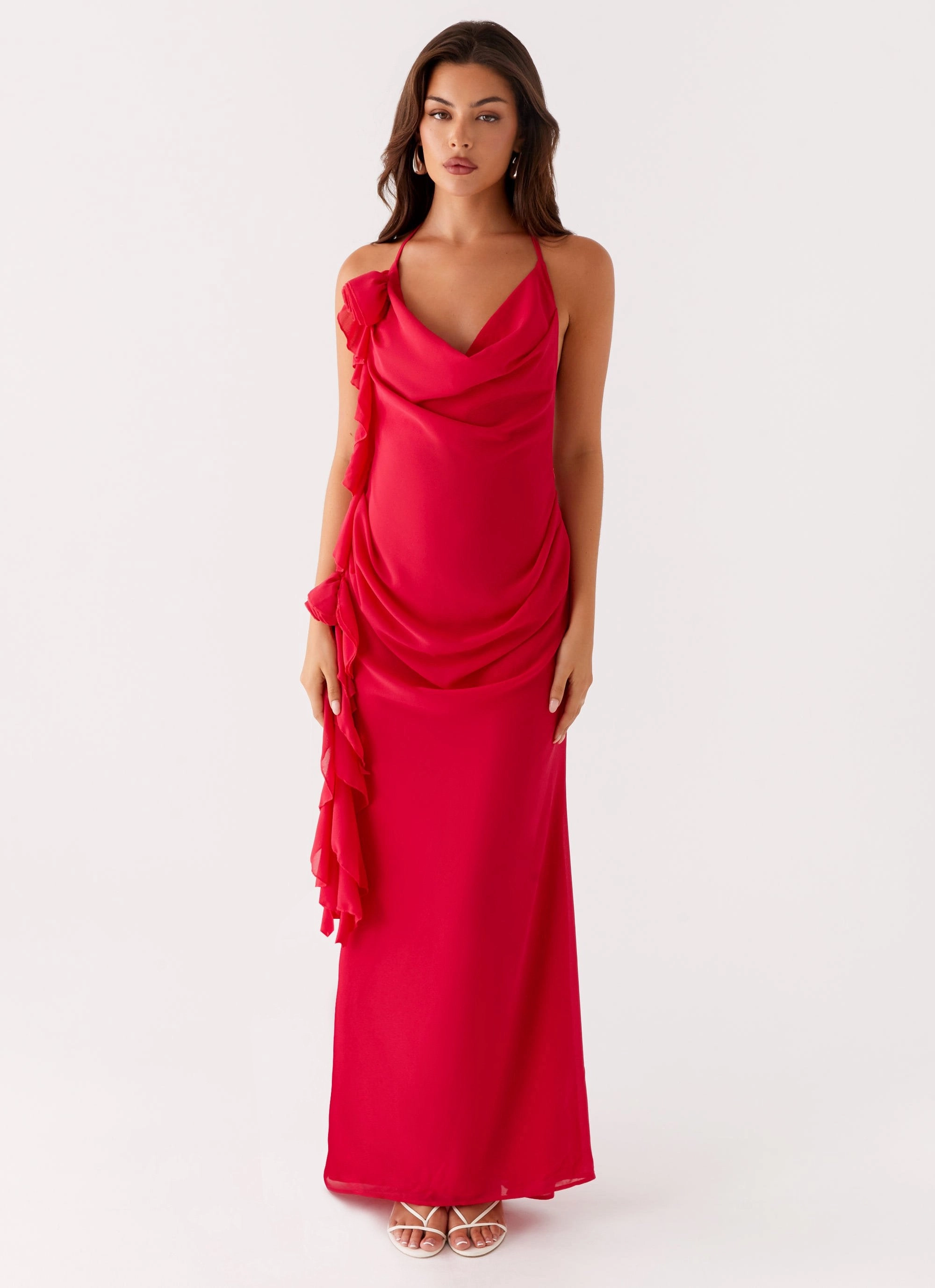 Diedre Rose Strappy Maxi Dress - Raspberry Refined fit Must-have