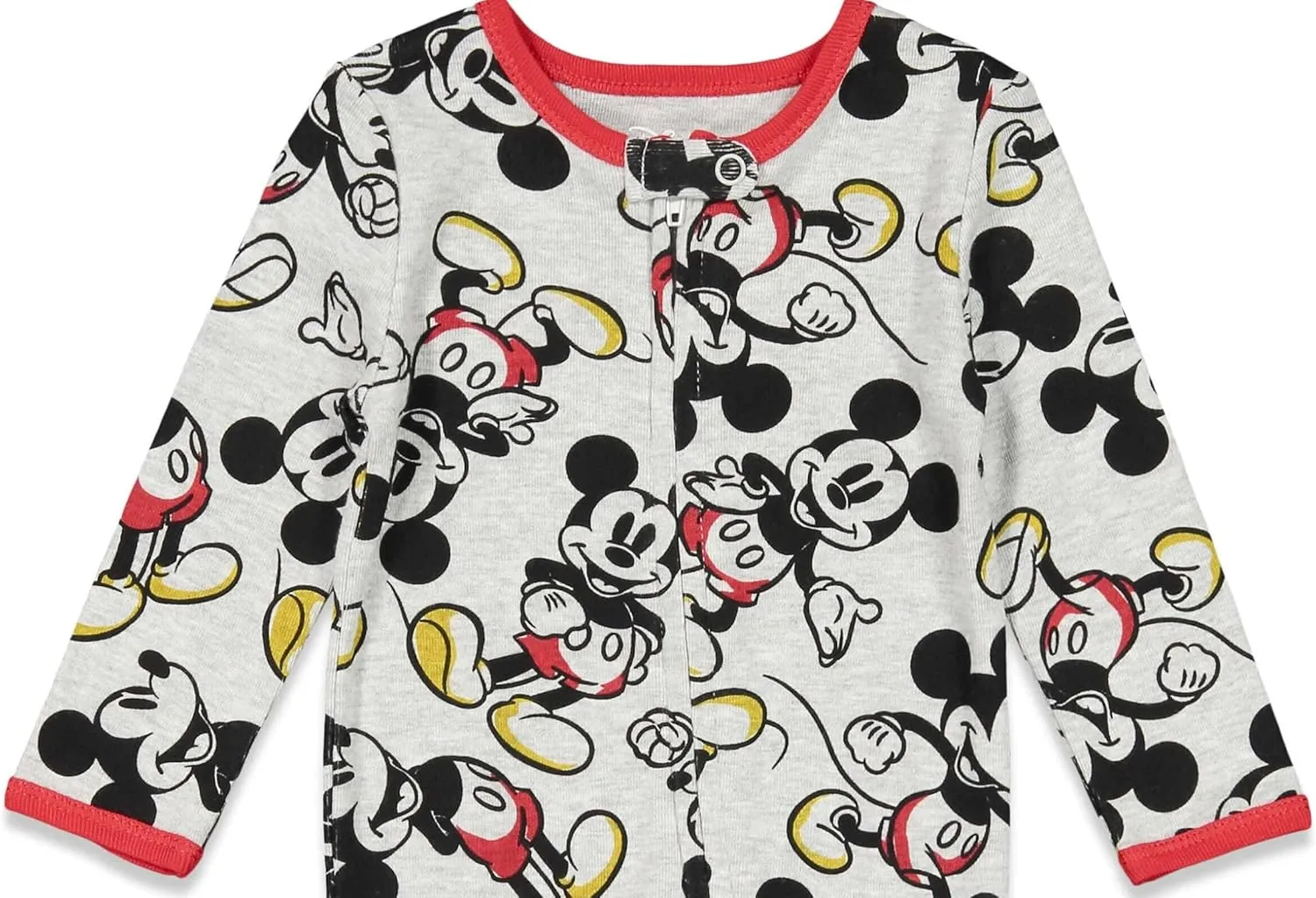 Disney Mickey Mouse Baby 2 Pack Zip Up Sleep N' Play Coveralls Newborn to Infant