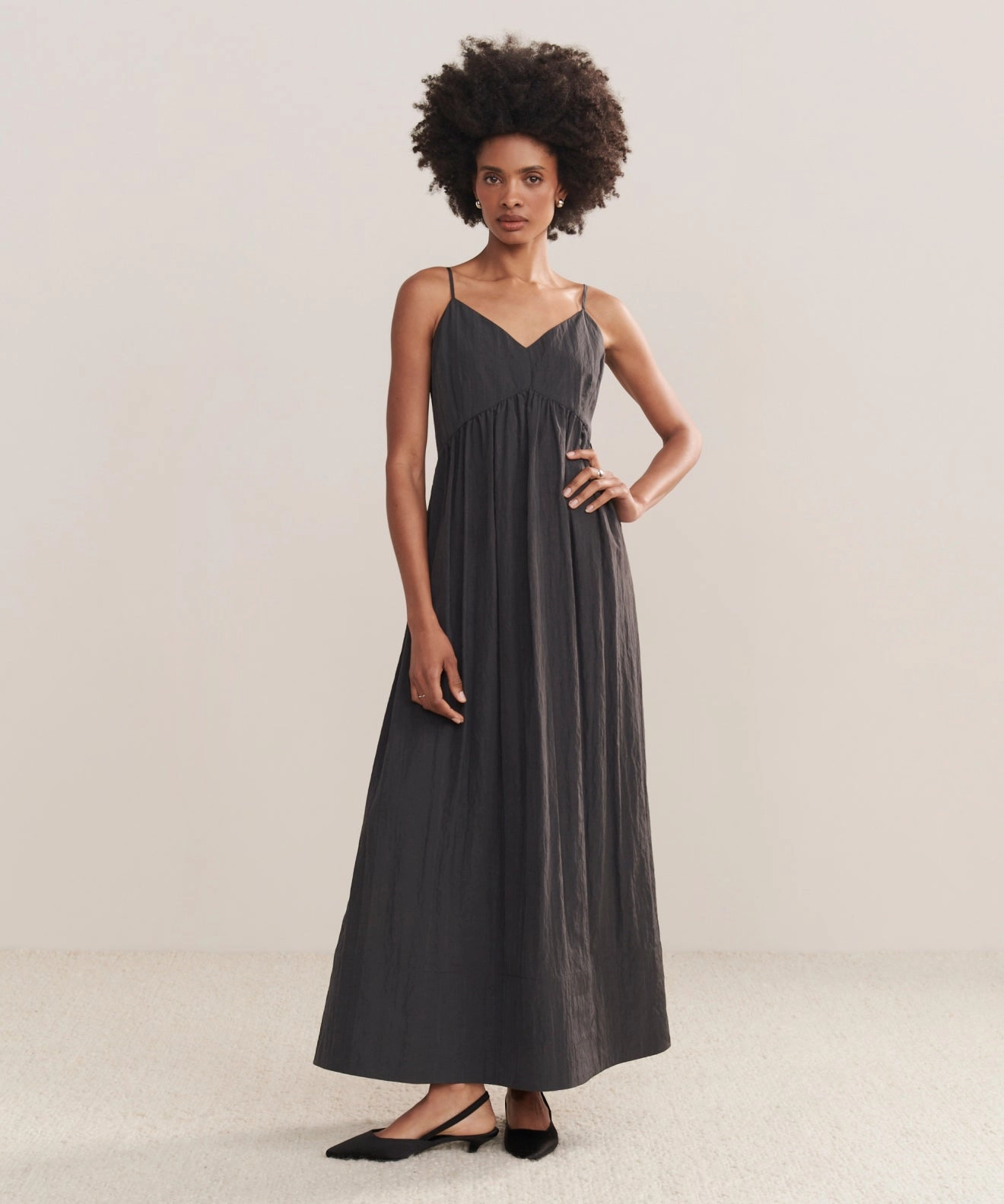 Soft Finish Feminine empire waist dress Alyssandra Dress