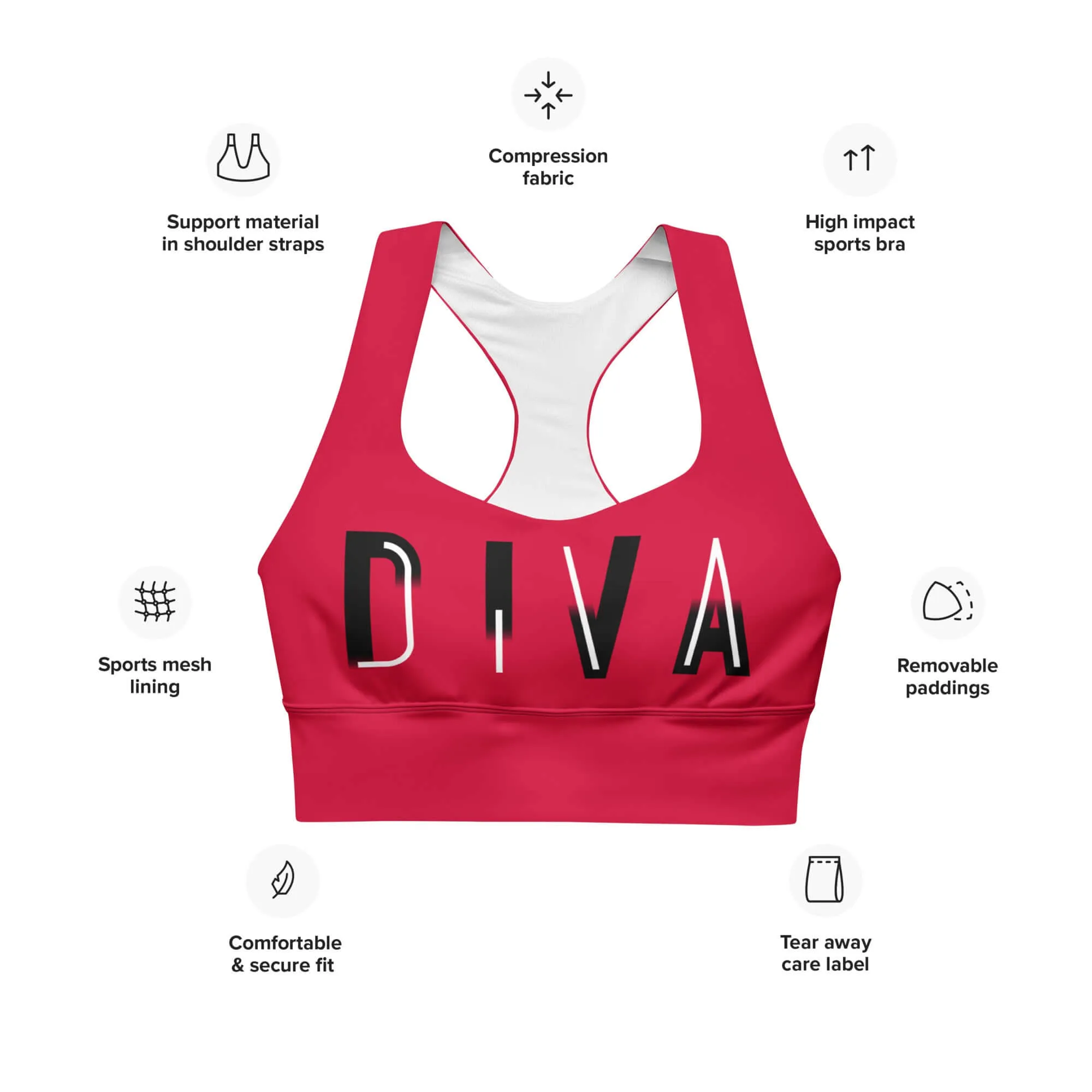 DIVA Longline Sports Bra