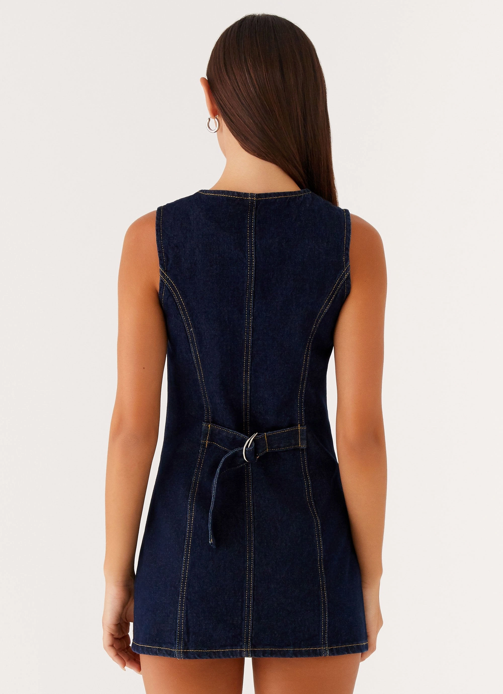 Easy Wrap Sage Glow Dolton Mini Dress - Indigo