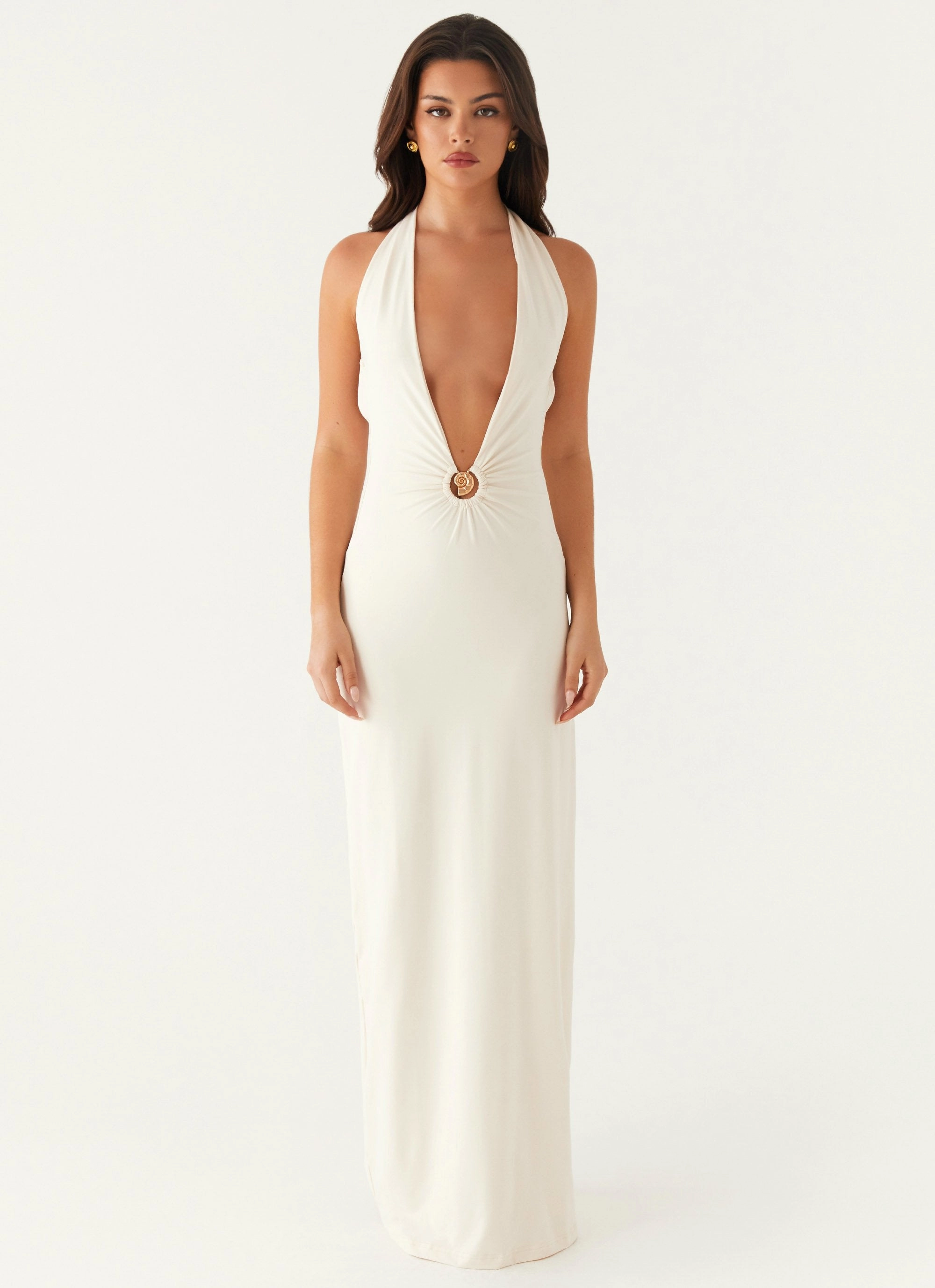 Style focused Dominica Maxi Dress - Ivory