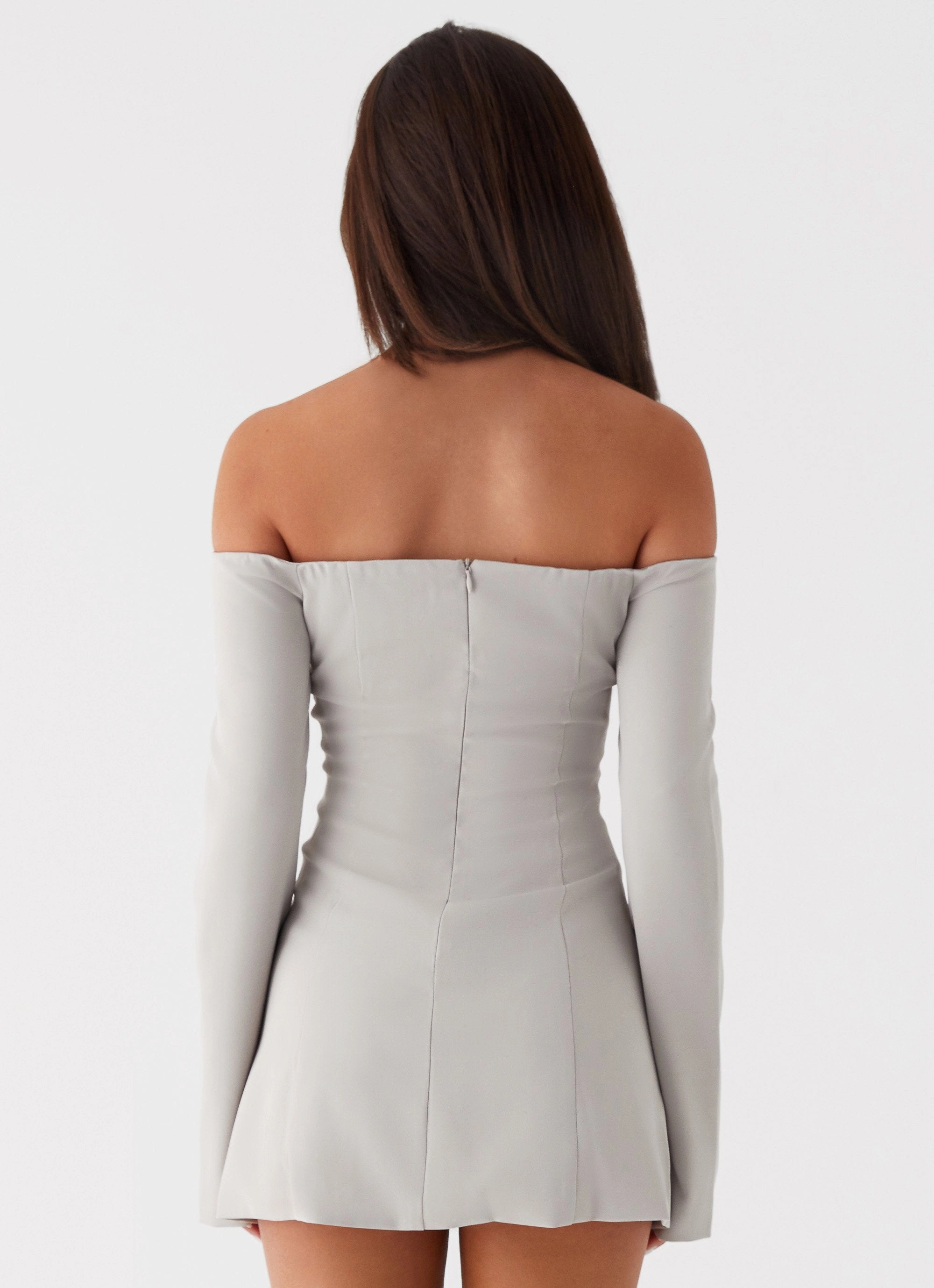 Travel Essential Dominique Blazer Mini Dress - Grey