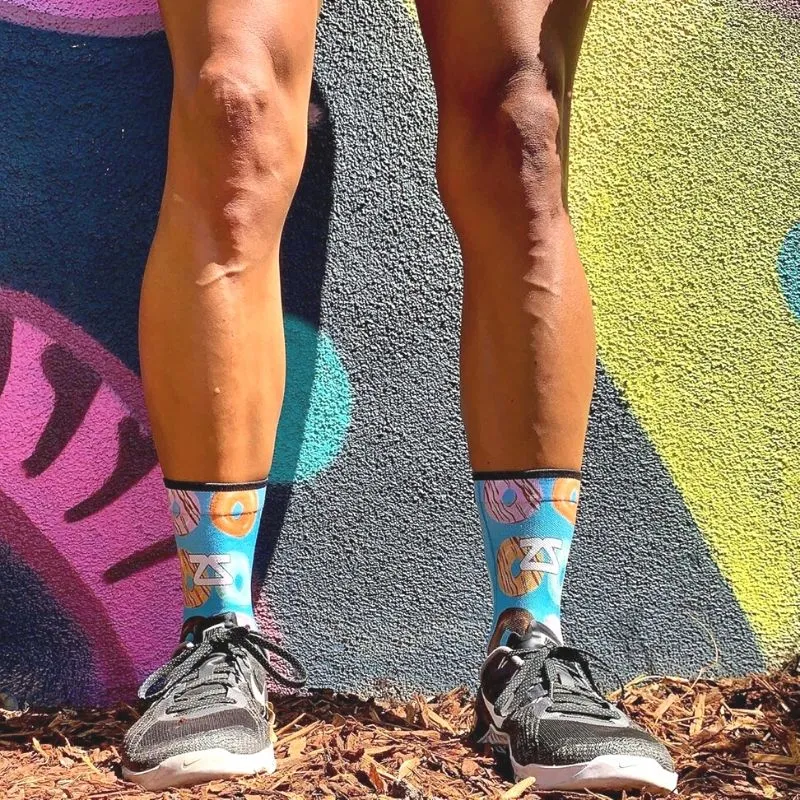 Donut Running Socks (Mini Crew)