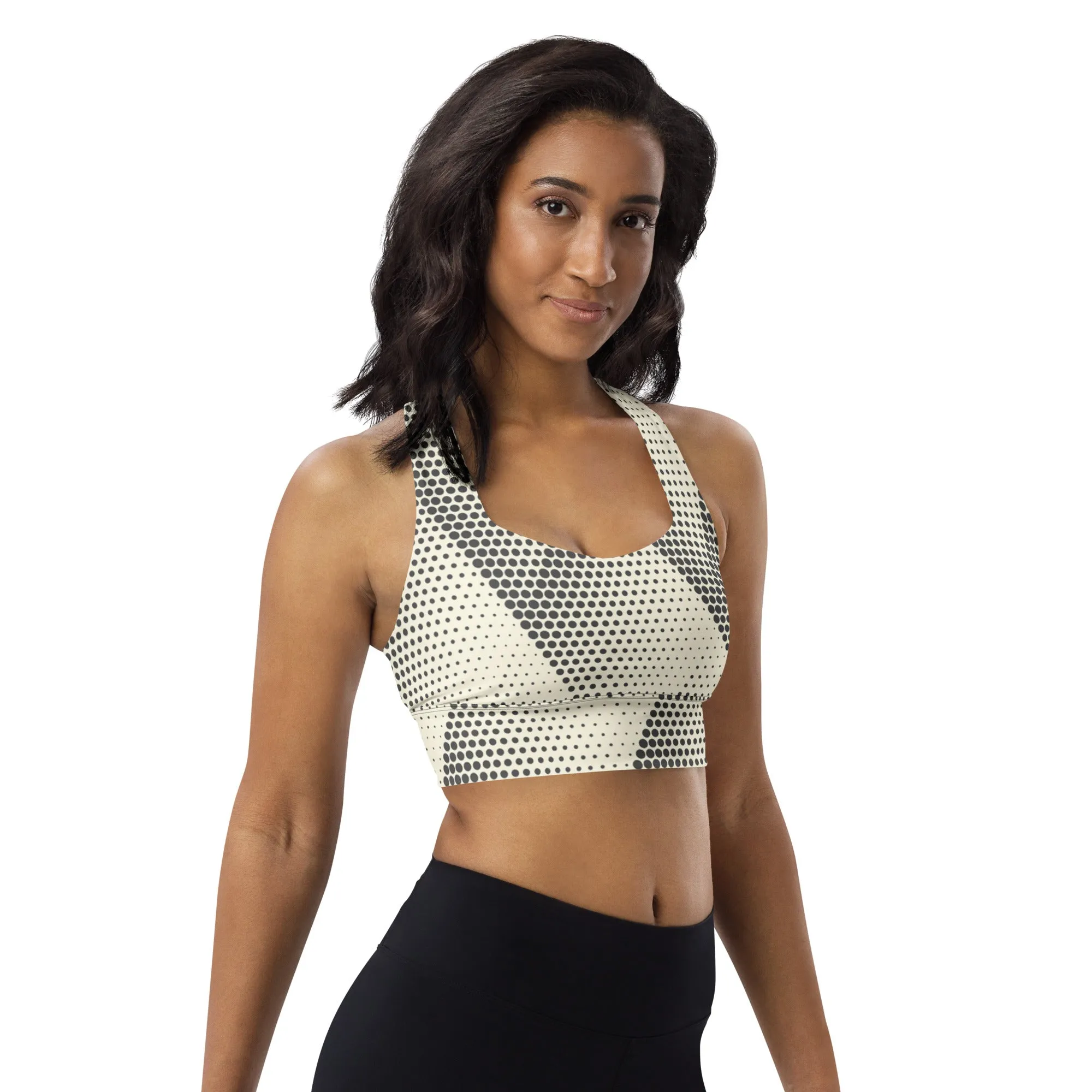 Dotted Longline sports bra