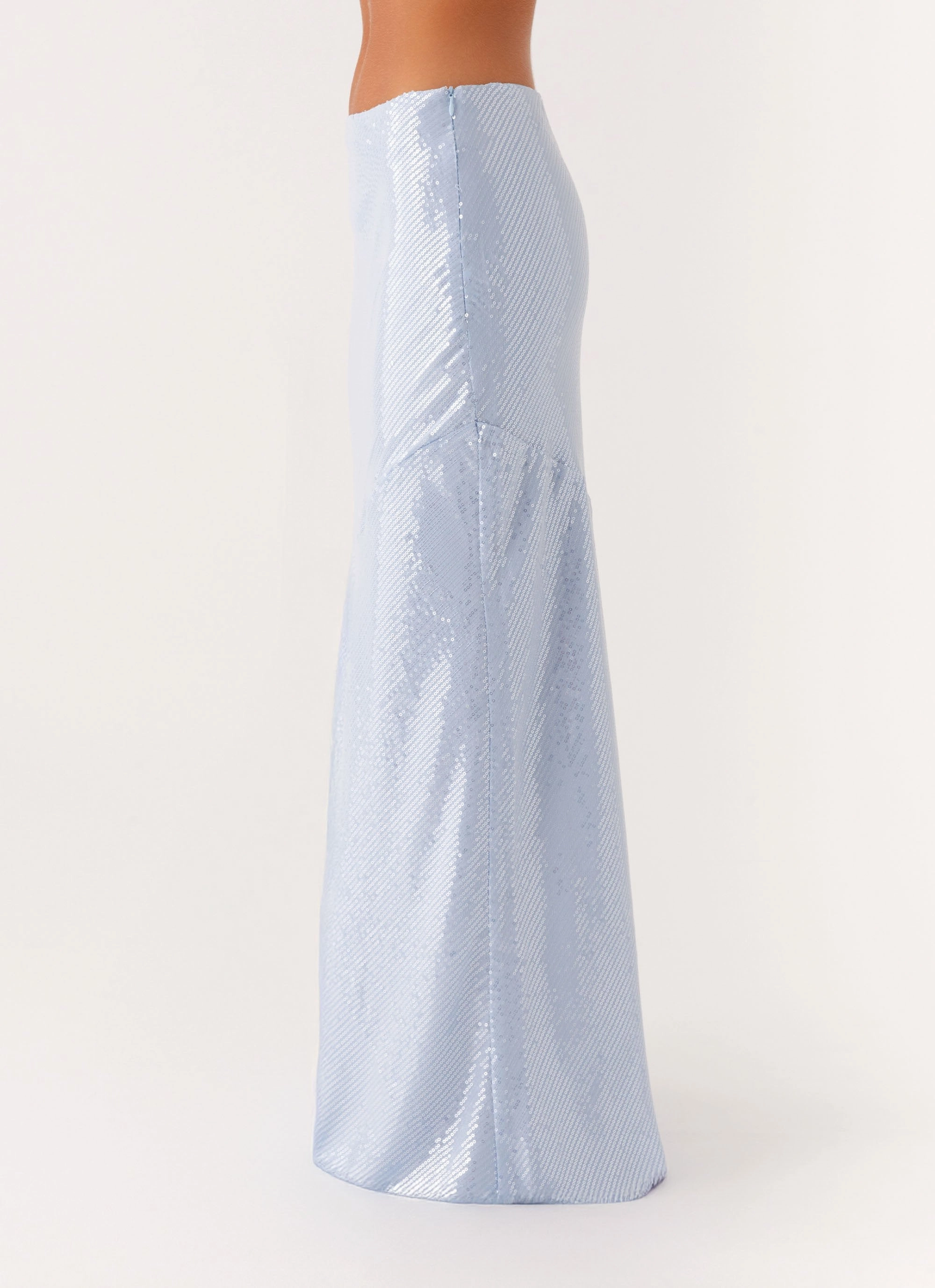 Algorithm Sequin Maxi Skirt - Blue On The Go