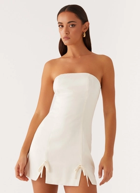 Kessie Mini Dress - Ivory Bright-Hue
