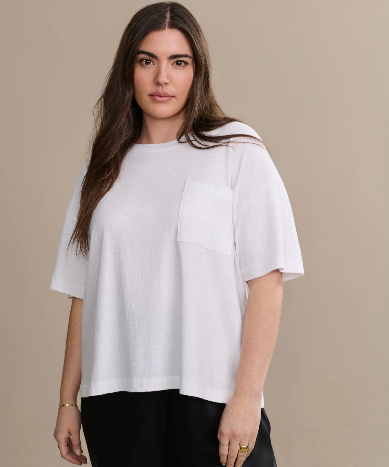 Vintage Pocket Tee MultiPocket Overlock Edging