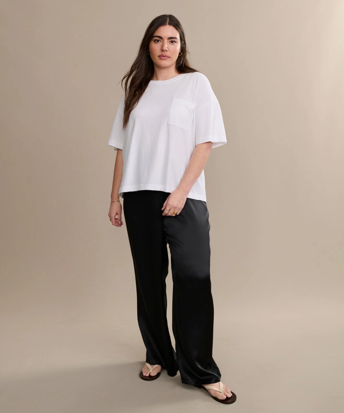 Casual Long Sleeve Vintage Pocket Tee