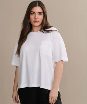 Vintage Pocket Tee MultiPocket Overlock Edging