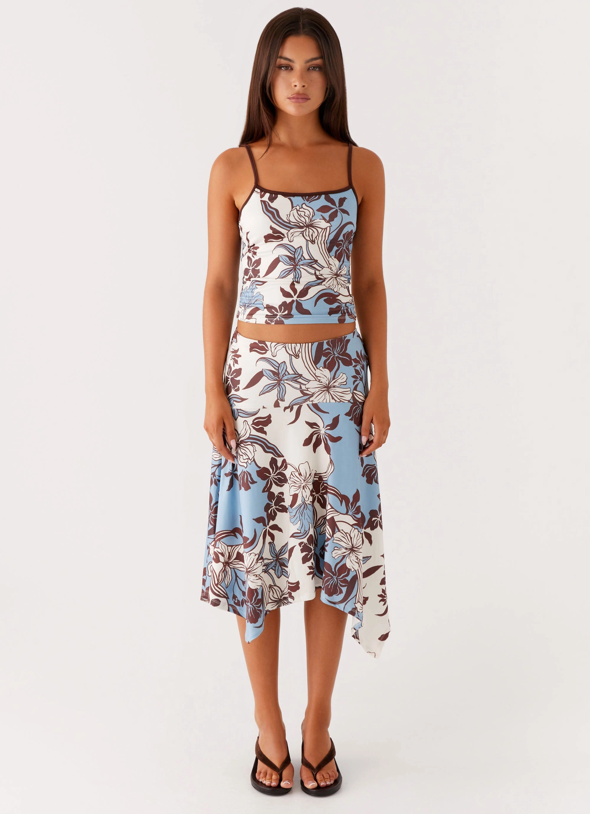Fade Resistant Coating Skye Cami Top - Bluewood Blossom