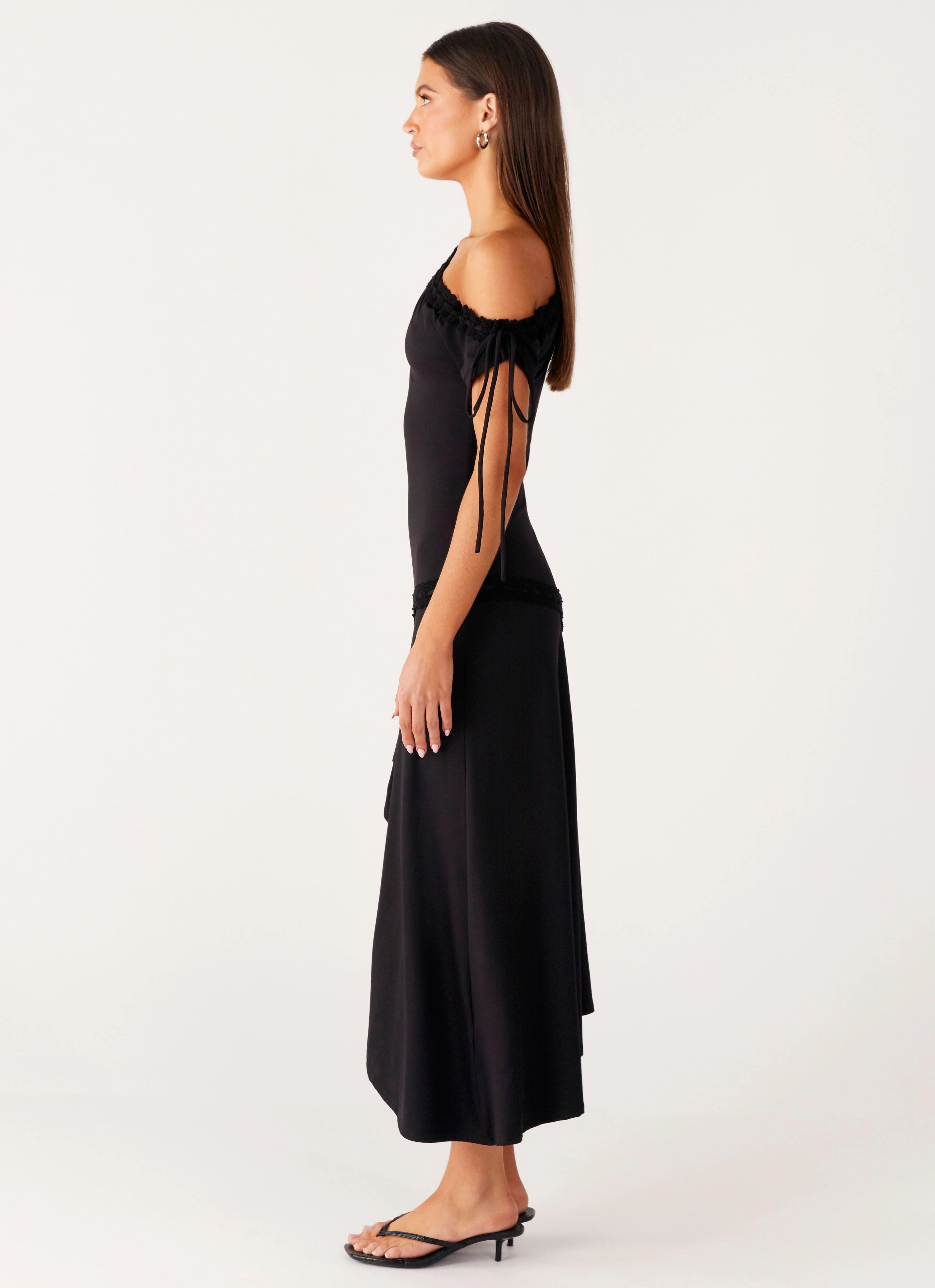 Downtown Midi Dress - Black Formal Choice StretchableKnit