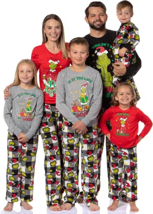 Dr Seuss Pajamas The Grinch Who Stole Christmas Holiday Family Pajama Set