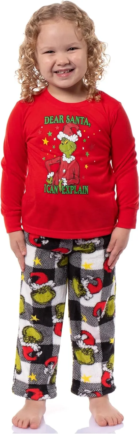 Dr Seuss Pajamas The Grinch Who Stole Christmas Holiday Family Pajama Set