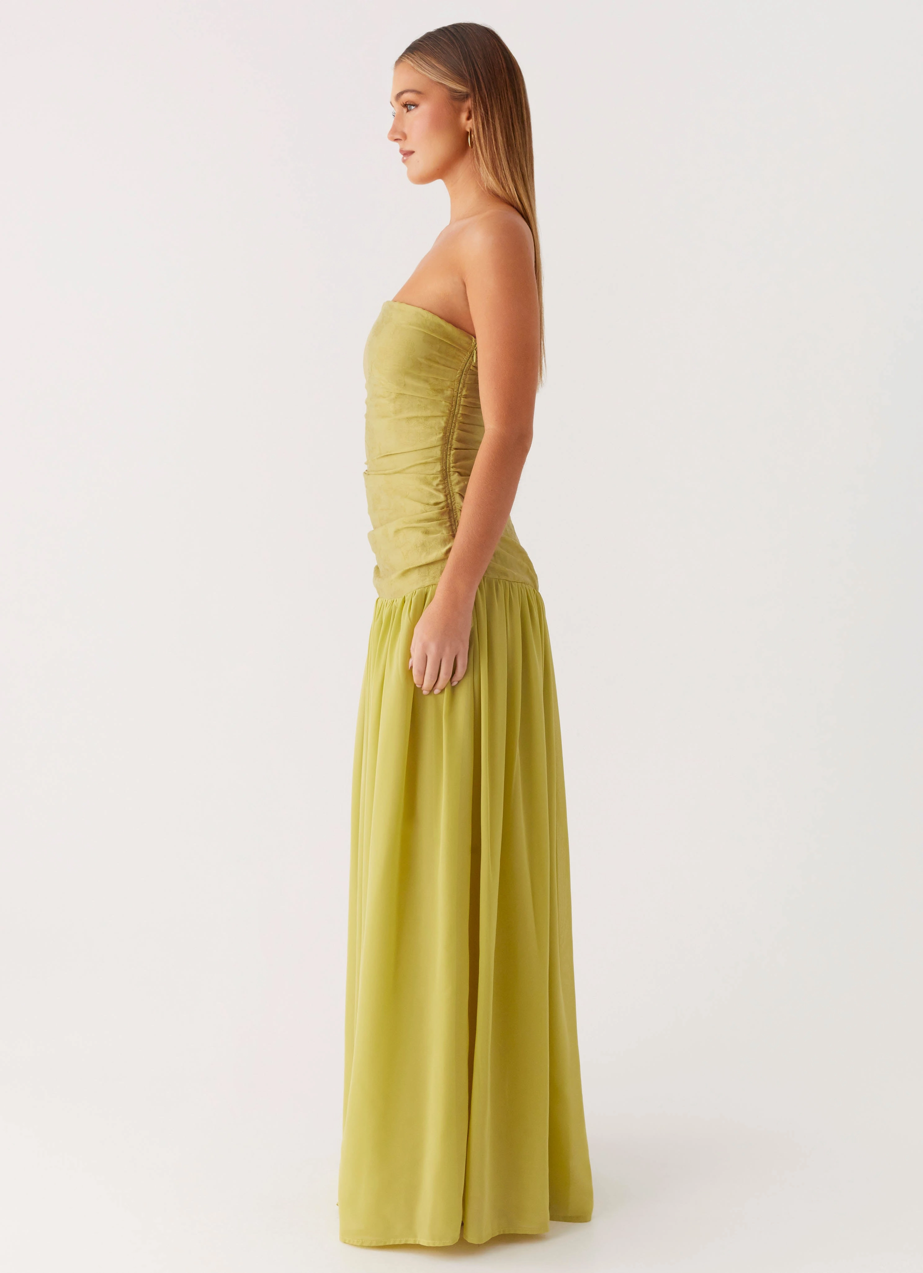 Dreamer Maxi Dress - Lime Zest Ethically-Made