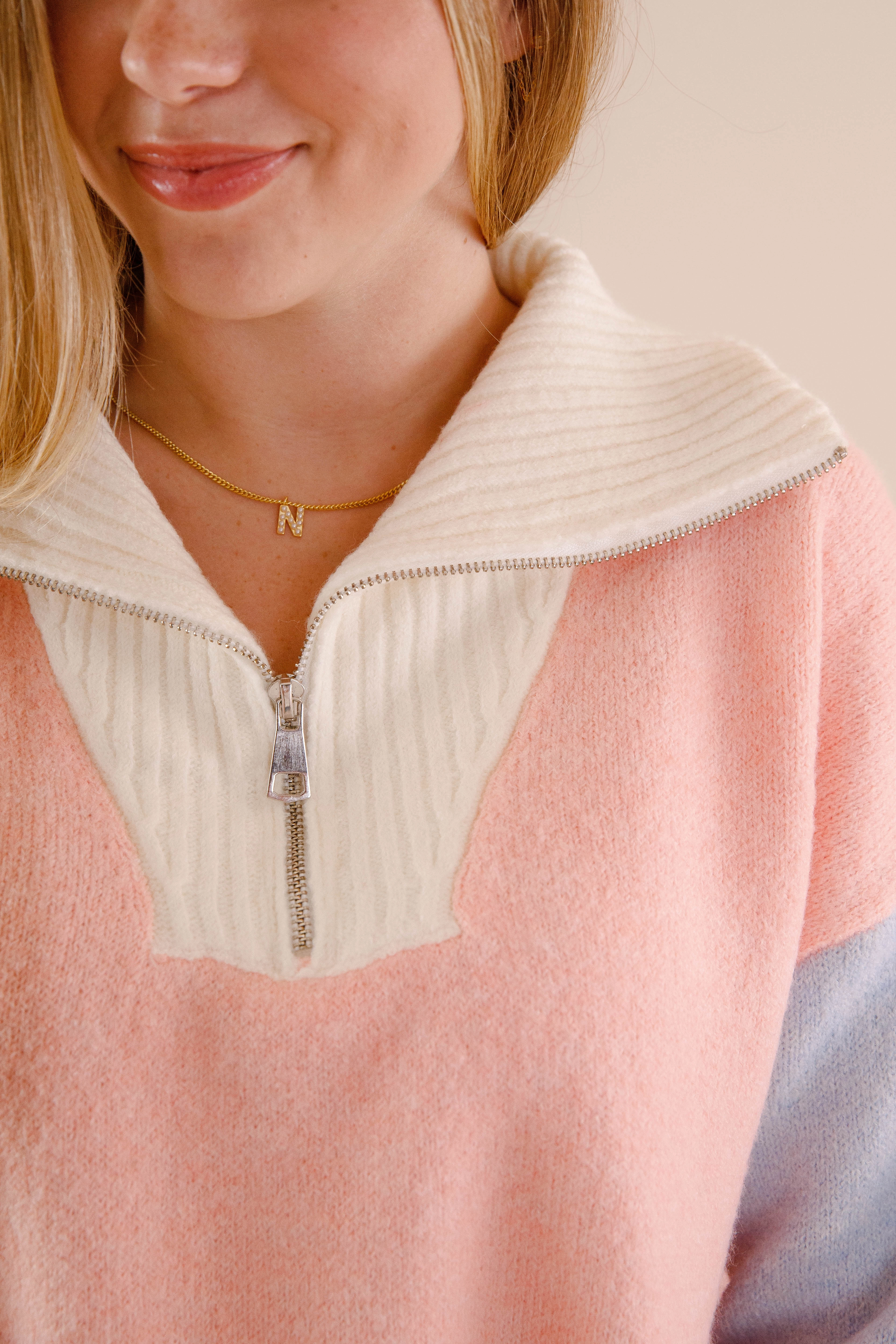 MultiDirectionalStretch Loose Tee The Sound Of The Wind Pullover-Pastel