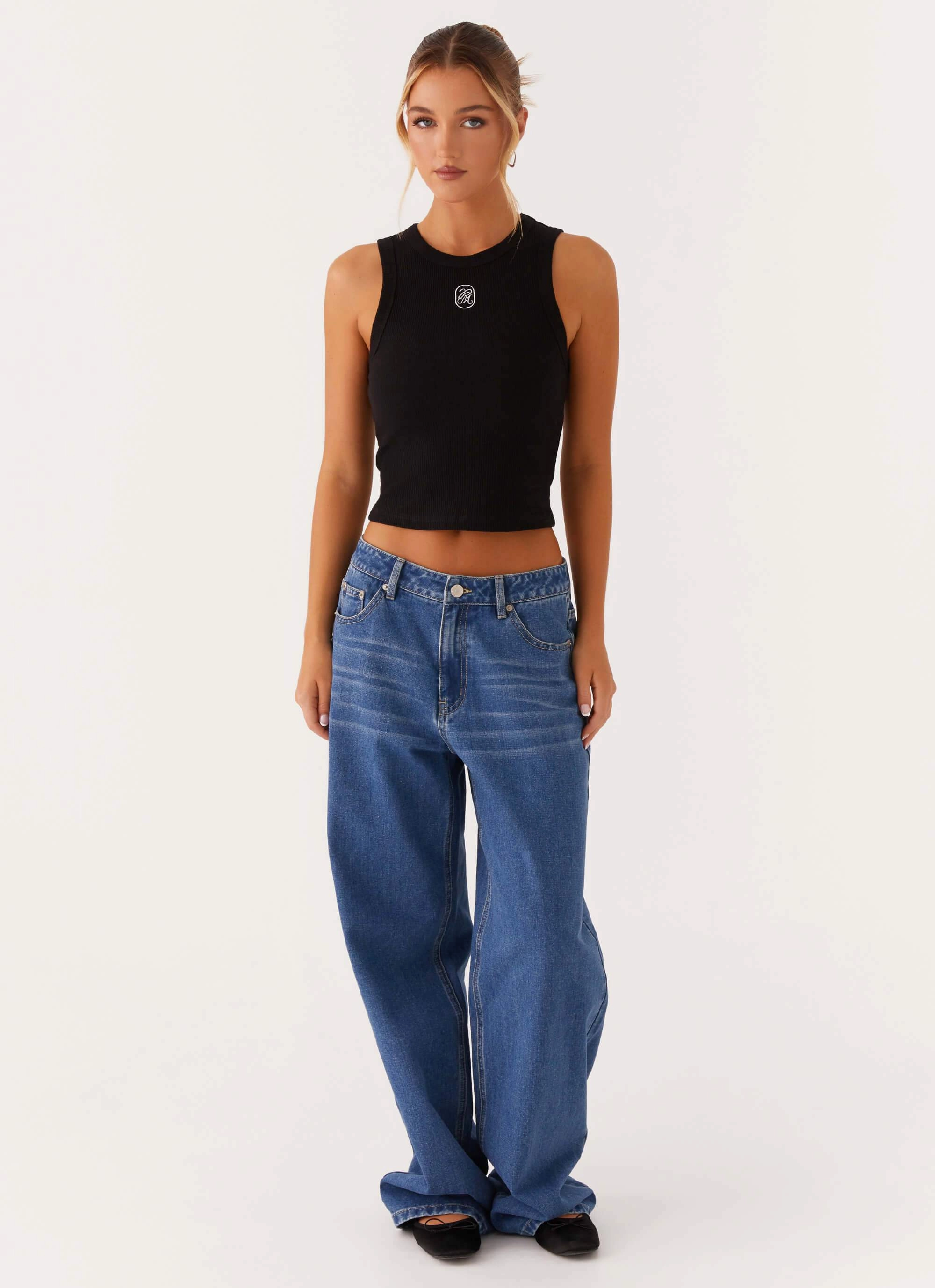 Veda Tank Top - Black NeutralPalette