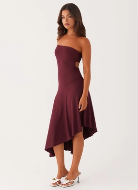 Work Look Professional Look Juliana Midi Dress - Mulberry